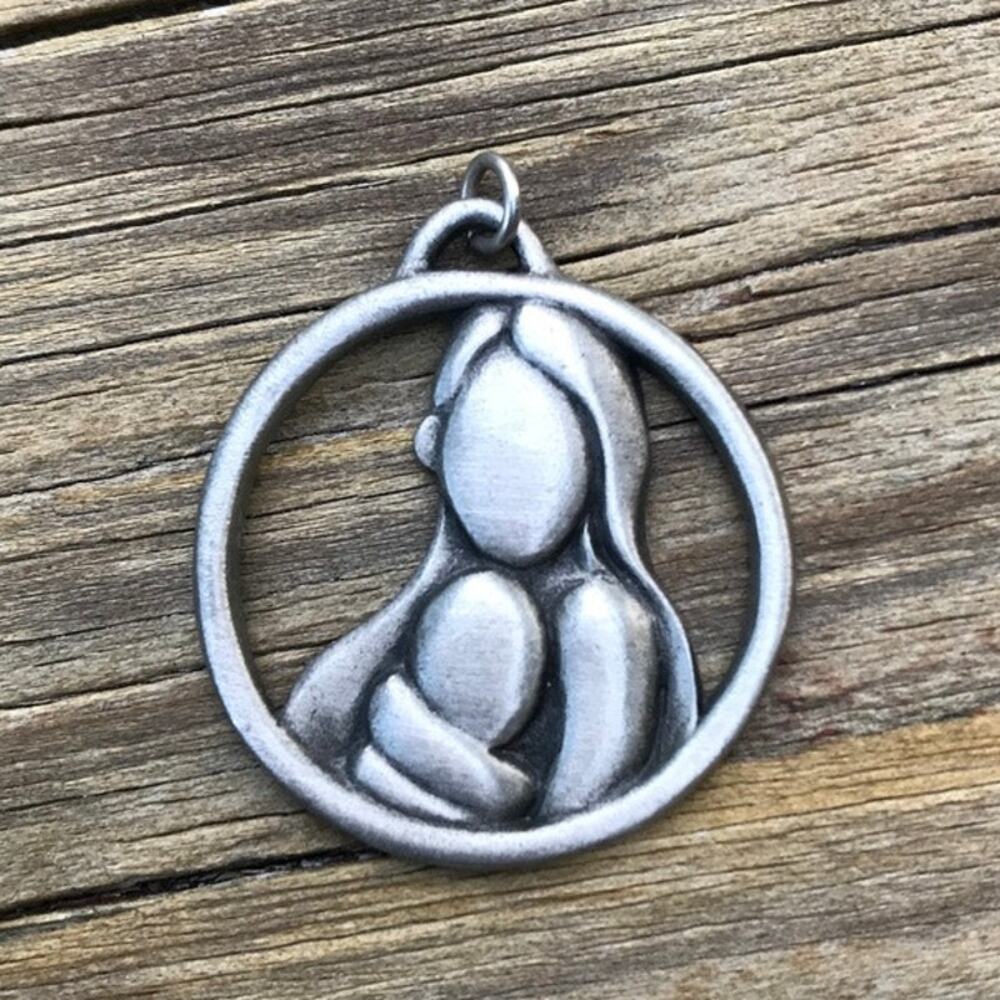 Camco "A mother's Arms" pewter pendant